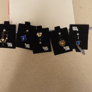 Women's Body  Jewelry Set - Gold and Blue